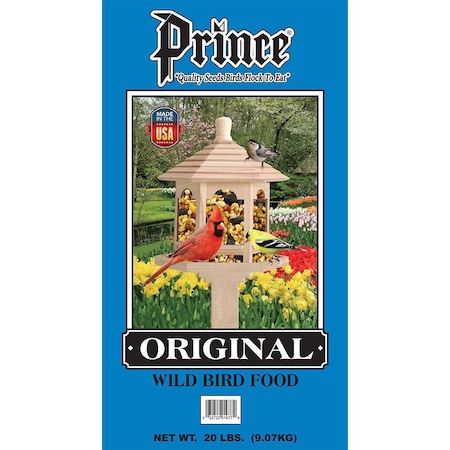 Prince Wild Bird Seed 20 lbs Original Wild Bird Feed, Blue PR395923